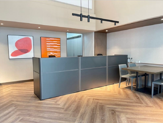 海悅廣告股份有限公司辦公空間設計案例 - 優捷有限公司屏風辦公桌椅供應實績